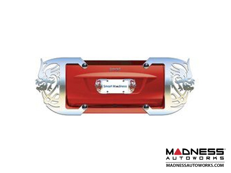 smart fortwo Custom License Plate Frame Polished Finish Hot Love Design